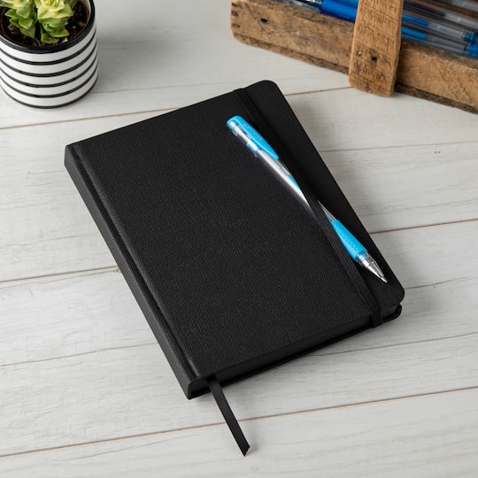 12 Pack: Black Page Premium Hardcover Journal by Artist's Loft™, 6" x 8"